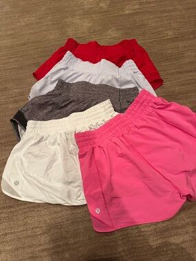 lululemon athletica Women's Athletic Shorts - Hot Pink, Lave, White, Gray, Red